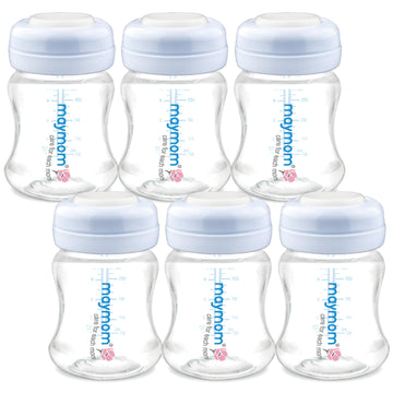 Maymom Wide-Mouth Milk Storage Collection Bottle With Sureseal Sealing Disk; Compatible With Spectra/Motif Luna/Ameda Mya/Bellab