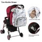 Yusudan Diaper Bag Backpack For Baby Girls, Mom Waterproof Large Nappy Bags For Women (Marble)