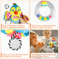 Funsland Baby Stroller and Car Seat Toys for Infant - Hanging Rattle Teether Clip on Soft Plush Baby Toys for Boys and Girls 3-1