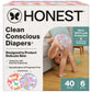 The Honest Company Clean Conscious Diapers for Sensitive Skin | Up to 100% Leakproof | Hypoallergenic, Fragrance Free | Girl Pri