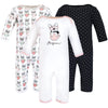 Hudson Baby Unisex Baby Cotton Coveralls, Bonjour, 6-9 Months