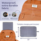 Ruvalino Diaper Bag Backpack, Multifunction Travel Pack Maternity Baby Changing Bags, Large Capacity, Waterproof, Maple Orange