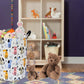 Duyiy Round Dog Pattern Laundry Hamper Laundry Basket Storage Basket Organizer Hamper Storage Bins For Clothes Toys Box Nursery