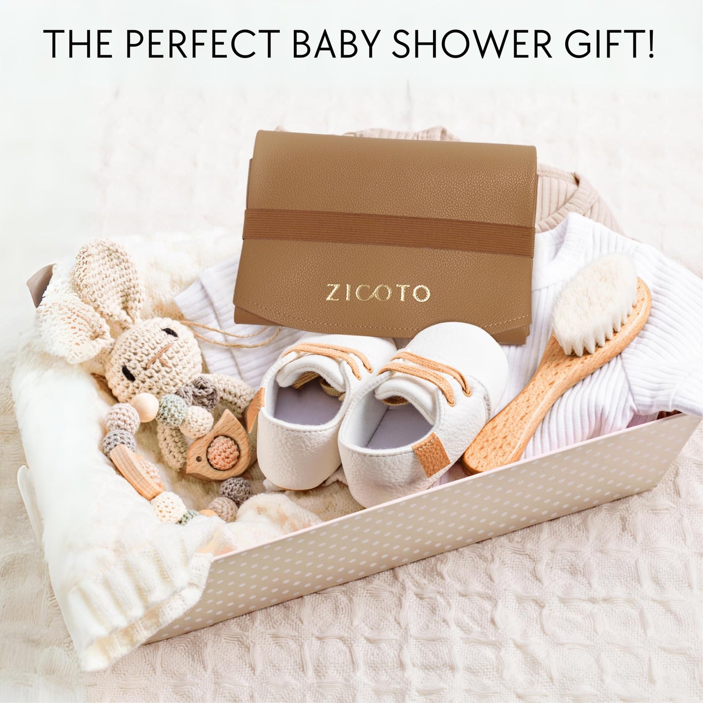 Beautiful Baby Diaper Changing Mat Made Of Vegan Leather - Soft And Easy To Wipe Changing Pad For Travel Or At Home Use - Lightw