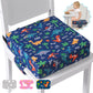 Sylynvia Booster Seat for Kitchen Chair, Toddler Booster Seats for Dining Table with Adjustable Straps Portable for Travel Campi