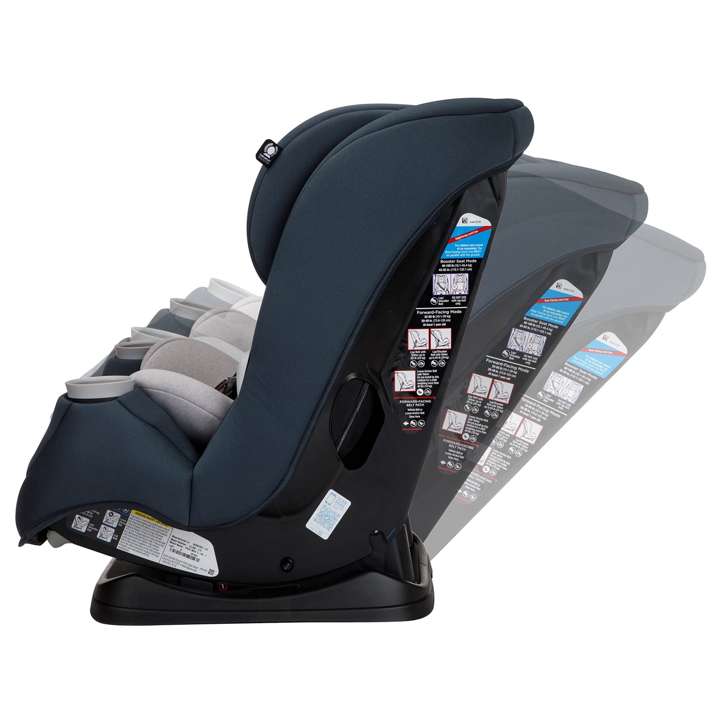 Maxi-Cosi Pria Max All-in-One Convertible Car Seat, Rear Facing Car Seat (4-40 lbs), Forward Facing Car Seat (22-65 lbs), High B