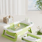 Pandaear Collapsible Baby Bathtub For Newborn Infant With Soft Cushion, Foldable Portable Baby Bathtub, Infant Bath Tub Toddler