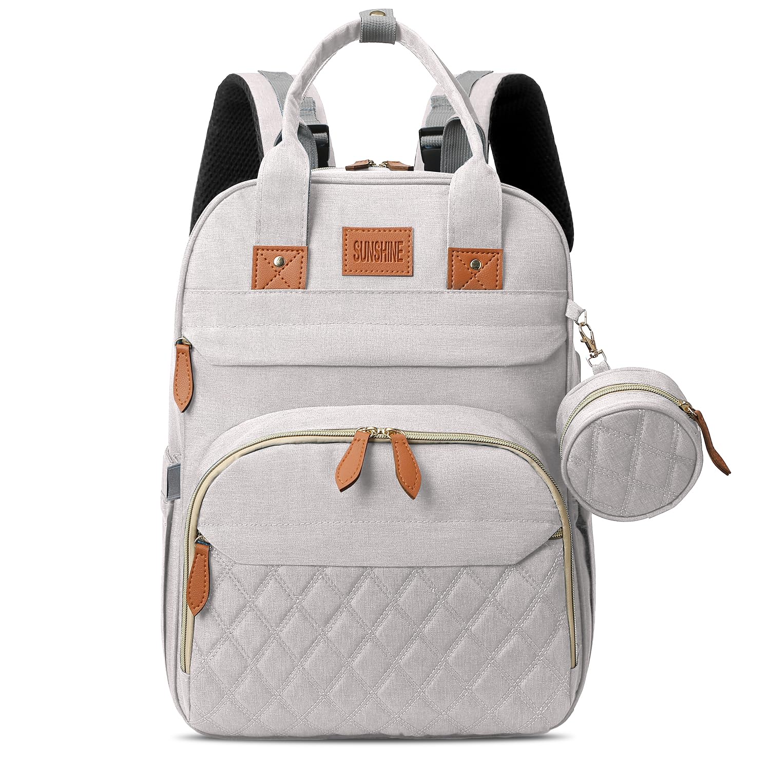 JSTPRO Diaper Bag Backpack, Large Diaper Bag with Changing Station, New Mom Gifts, Lightweight Waterproof Unisex Diaper Bag with