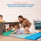 Ecr4Kids Softzone 4-Section Rainbow Runway Activity Mat, Folding Playmat, Contemporary