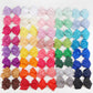 Joyoyo 40 Colors 4' Hair Bows Clips Girls Pigtail Bows Alligator Clips For Baby Girls Fine Hair Infants