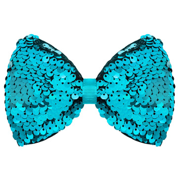 Bling Bows For Girls, Big 5 Inch Peacock Sequins Hair Bows Alligator Hair Clips Hair Accessory For Baby Girls Toddler Teens