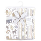 Hudson Baby Unisex Baby Flannel Burp Cloth 12Pk, Neutral Safari, One Size