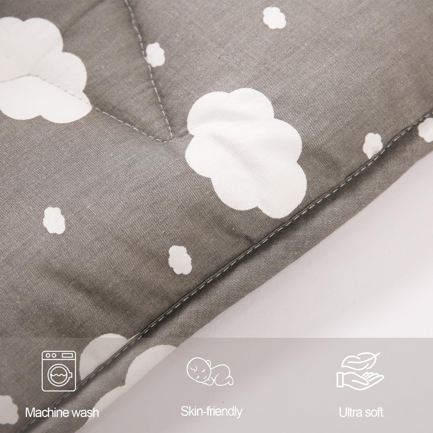 Napcure Hexagon Baby Play Mat For Floor,51'  59' Thicken Ultra Soft Playmat, Washable 6 Panel Playpen Mat Non-Slip Crawling Ma