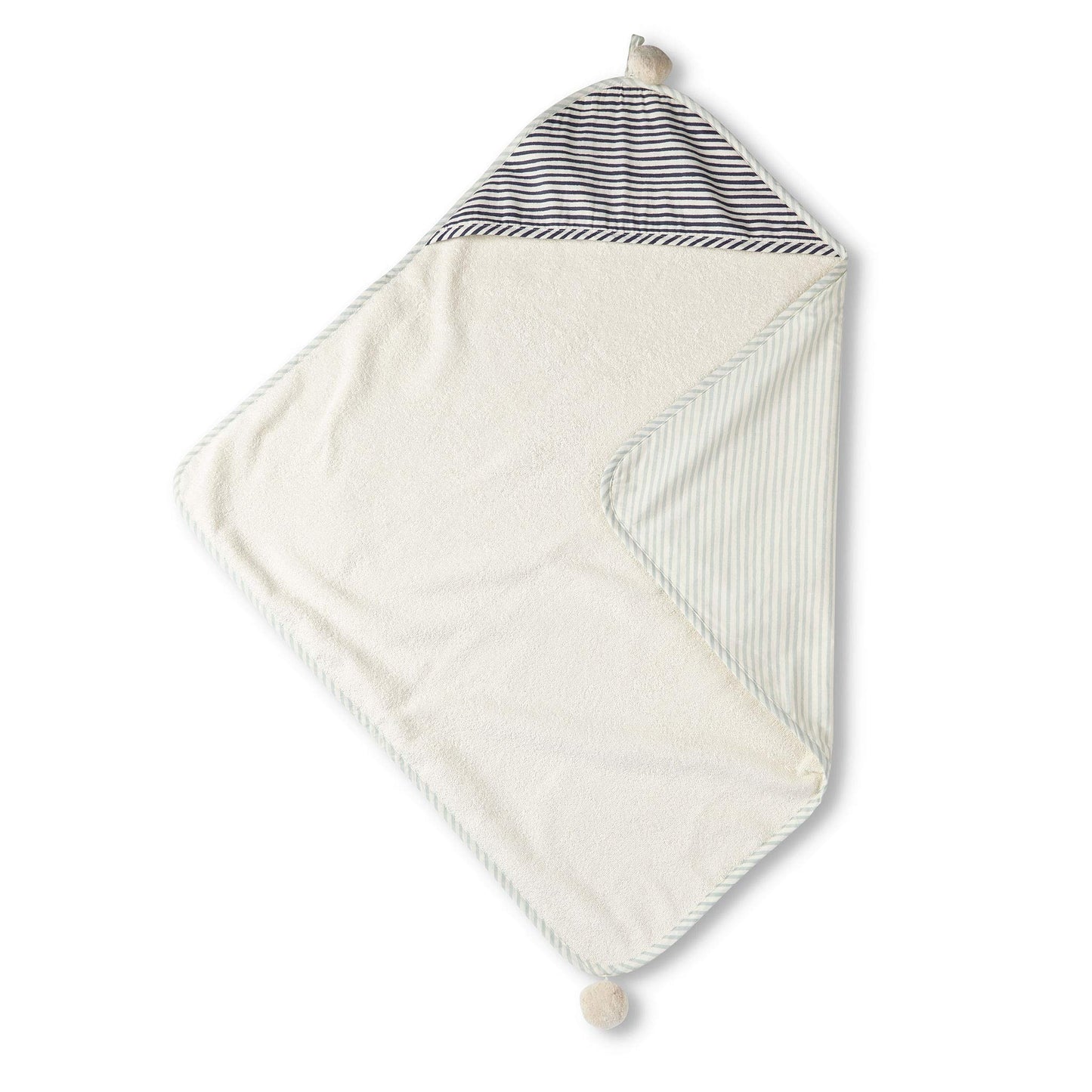 Pehr Stripes Away Hooded Towel - Sea, Multi