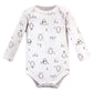 Hudson Baby Unisex Bodysuits Cotton Long-Sleeve Gray Penguin, 9-12 Months, Gray Penguin 3-Pack, 9-12 Months Us