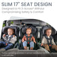 Britax Poplar Convertible Car Seat, 2-In-1 Car Seat With Slim 17-Inch Design, Clicktight Technology, Stone Onyx