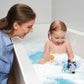 Toomies Bluey Swimming Bath Toy - Bluey Toys Includes Attached Seahorse Baby Toy and Swims on Back or Front - Toddler Bath Toys