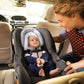 Munchkin Brica Xtraguard Car Seat Head Support For Baby, Includes Strap Covers And Silver-Ion Technology, Dots