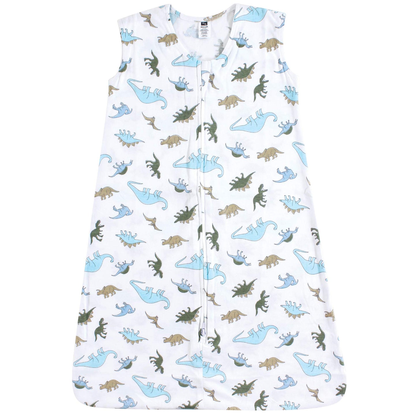 Hudson Baby Unisex Baby Cotton Sleeveless Wearable Sleeping Bag, Sack, Blanket, Dinosaurs, 18-24 Months