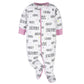 Onesies Brand Baby Girls' 4-Pack Sleep 'N Play Footies Multi Pack, Pink Unicorns, Newborn