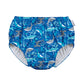 green sprouts Baby Boys Pull-up Reusable Absorbent and Toddler Swim Diaper, Royal Blue Sharks, 3T US