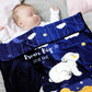MOM CARE Fleece Winter Blanket for Newborn Baby Soft Warm Fluffy Single Layered Pack of 1 Dark Blue 02years