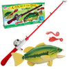 Small World Toys Magnetic Fishing Game, Catch of The Day Bass Fishing Toy for Kids Ages 3+, Includes Kids Fishing Pole and 1 Fis