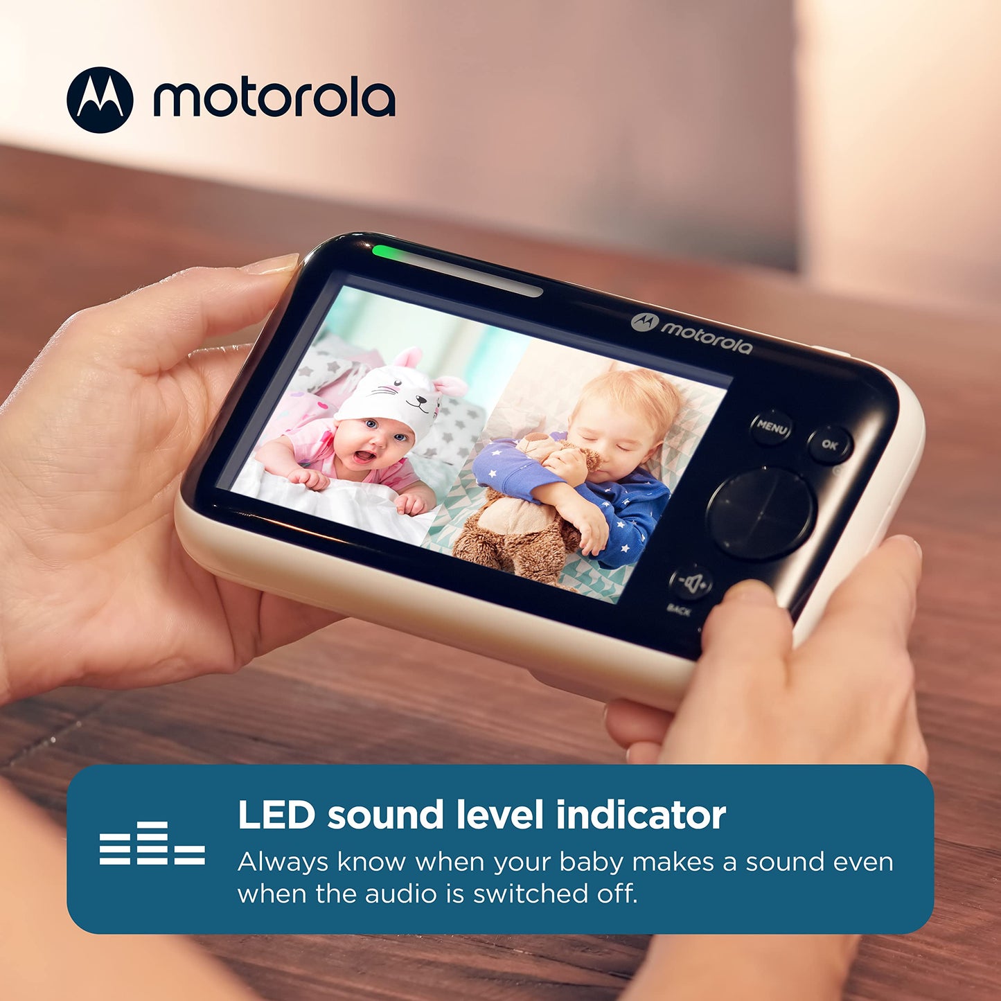 Motorola Baby Pip1500-2 - Indoor Video Baby Monitor W/ 2 Cameras, Parent Unit, Wall Mount, 1000-Ft Range, Two-Way Audio, Room Te