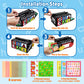 Dr.Rapeti Tummy Time Mirror Toy Tissue Box Toy 3in1 Baby Toy Black and White High Contrast Double-Sided Foldable Sensory Montess
