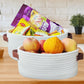 Abenkle Small White Basket With Handle, Soft Woven Storage Bins Baskets For Baby Cat And Dog Toys Organizer, Decorative Shelves