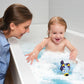 Toomies Bluey Swimming Bath Toy - Bluey Toys Includes Attached Seahorse Baby Toy and Swims on Back or Front - Toddler Bath Toys