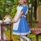 Besserbay Halloween Alice Costume With Black Headband Blue Peter Pan Collar Dress With White Apron For Child Girls 9-10 Years
