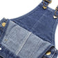 Kidscool Space Baby & Little Girls/Boys Big Bib Pocket Stone Washed Ripped Denim Overalls,Blue,12-18 Months