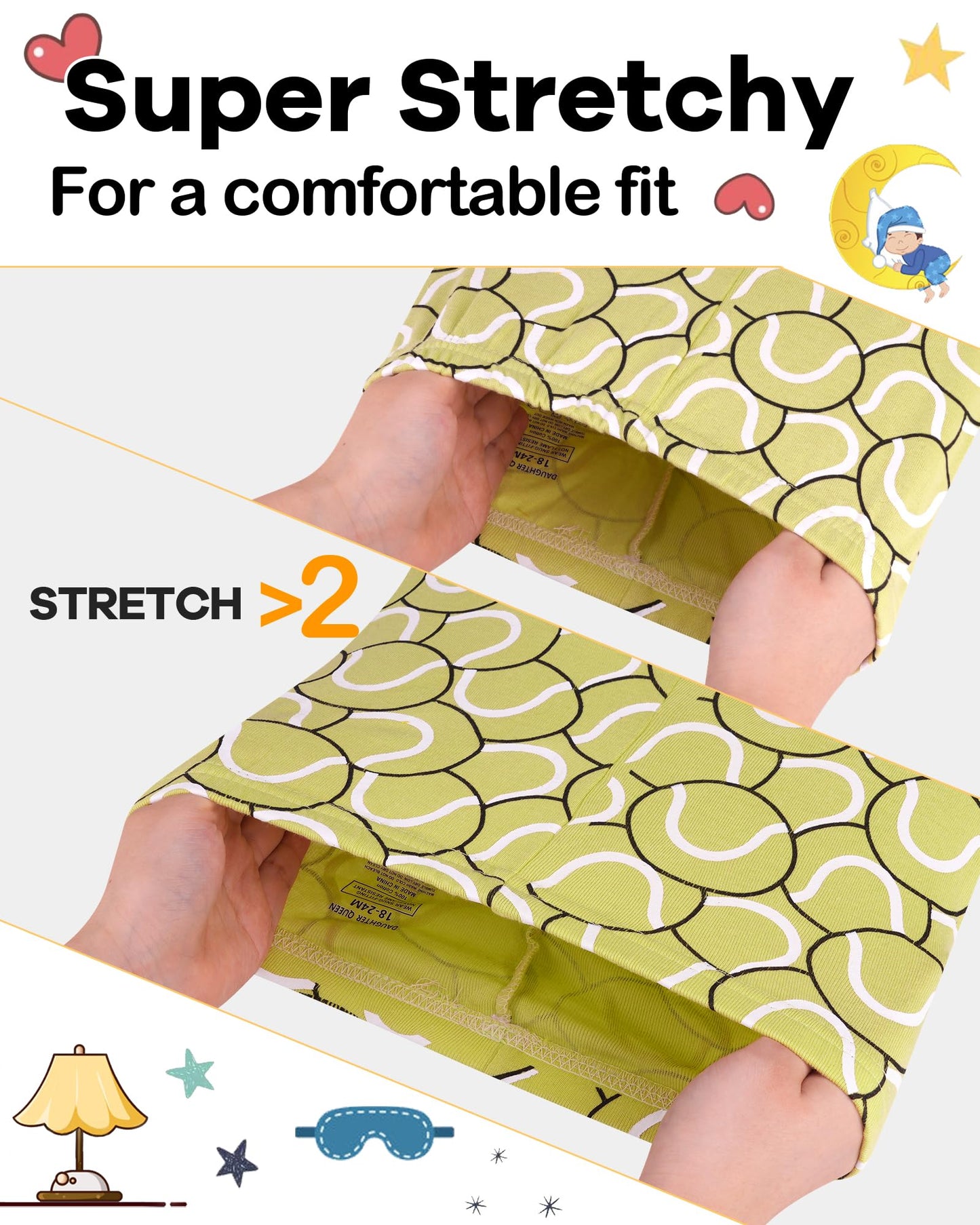 Daughter Queen Boys Pajamas 18-24 Months Summer Pjs Golf Pj Sets Baby Toddler 100% Cotton Short Sleeve Jammies Ball Sleepwear Te