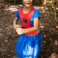 Marvel Spider-Man Toddler Girls Tulle Cosplay Dress Leggings And Headband 3 Piece 5T