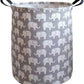 Kunro Baby Laundry Basket Baby Hamper For Nursery Elephant Toy Storage Bin Organizer For Kids Clothes Room Decor