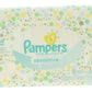 Pampers Wipes Sensitive, 18 Count/Bag. Pack of 6 Bags.