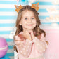 Lusofie Blue Ears Hair Clip, Glitter Ears For Kids Bow Hair Barrettes, Birthday Decorations, Halloween Costume, Cosplay Accessor
