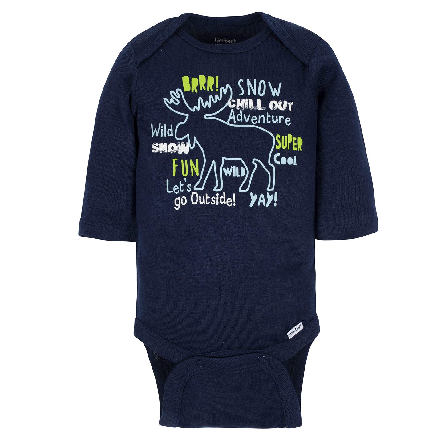 Gerber Baby Boy'S 3-Pack Long-Sleeve Onesies Bodysuit Pants, Mouse, 6-9 Months