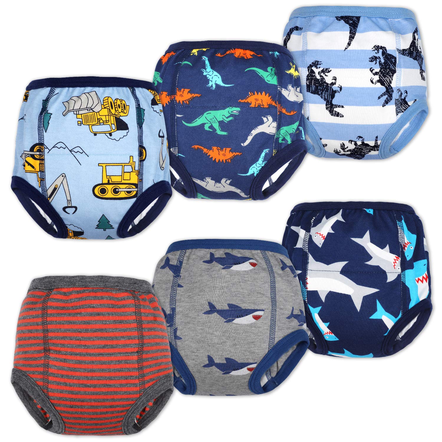 Moomoo Baby Cotton Training Pants Strong Absorbent Toddler Potty Training Underwear For Baby Boy 7T