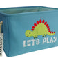 Fankang Rectangular Laundry Basket Nursery Storage Fabric Storage Bin Storage Hamper,Book Bag,Gift Baskets (Single Dinosaur)