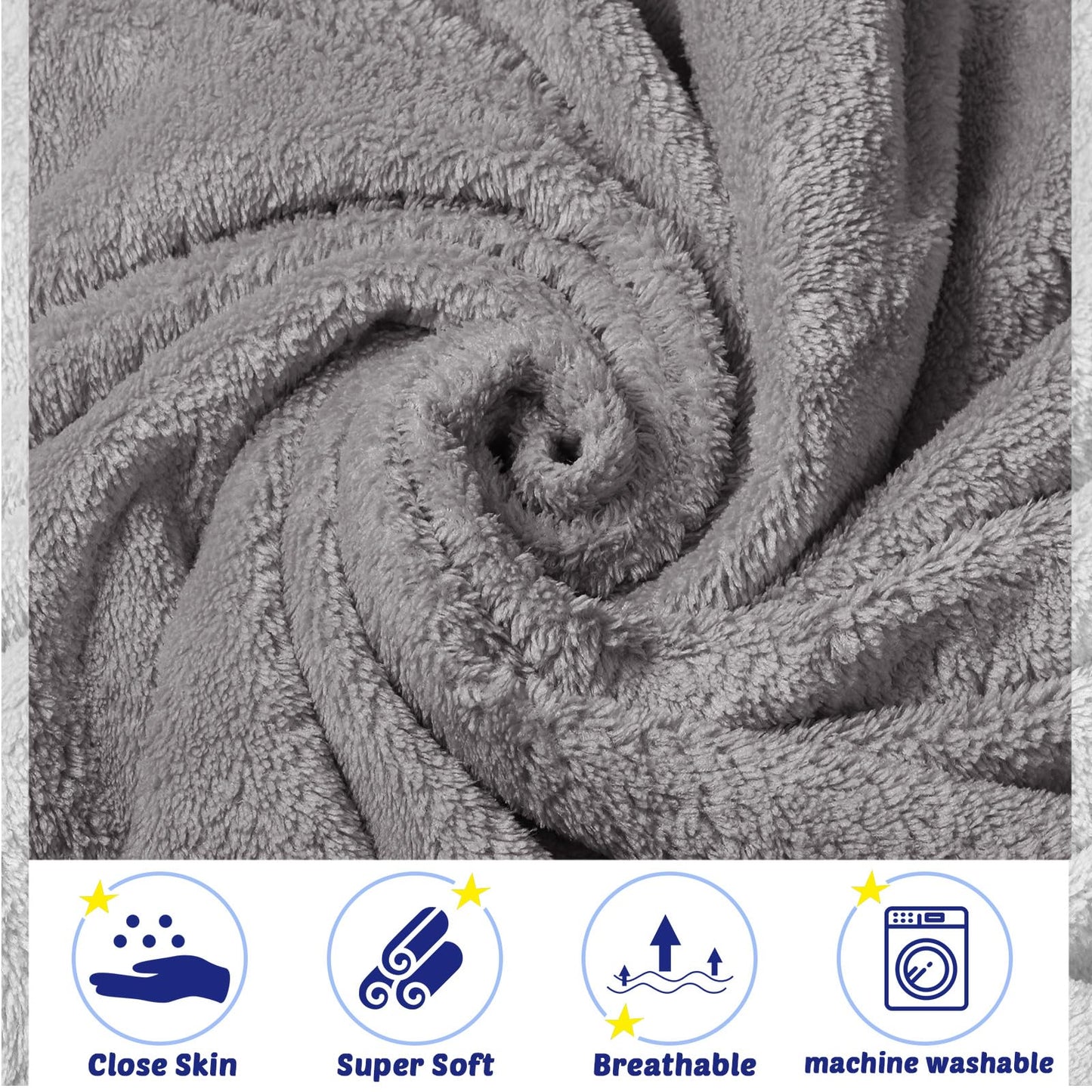 Reginary 4 Pack Baby Hooded Towels Coral Fleece Baby Bath Towels 30 X 30 Inch Soft Absorbent Hooded Bath Blanket For Newborn Tod