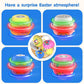 Easter Eggs Toys For Kids, 6 Pack Spinning Tops Toys, Lighting & Singing Colorful Easter Eggs, Easter Toys Party Favor Easter Ba