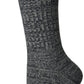 Ugg Womens Rib Knit Slouchy Crew Sock, Grey  Black, One Size