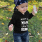 Yallet 4T 5T Toddler Baby Boy Clothes, 2Pcs Fall Winter Outfit Sets Long Sleeve Letter Hoodies Top+Ripped Denim Pants