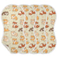 YYZZH Lovely Shiba Inu Dog Muslin Burp Cloths for Baby 4 Pack Soft 100% Cotton Baby Washcloths Bibs for Boy Girl