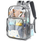 Yusudan Clear Diaper Bag Backpack For Baby Girls Boys, Mom Nappy Bags For Women (Grey)