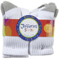 Jefferies Unisex Baby Sport Crew 6 Pk - White/Gry - 5-6.5