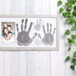Kate & Milo DIY Family Photo Frame and Paint Kit - Craft Keepsake for Parents, Rustic Farmhouse Home Decor, Gray