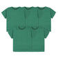 Gerber Baby Toddler 5-Pack Solid Short Sleeve T-Shirts Jersey 160 Gsm, Kelly Green, 12 Months